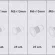 Nitonakrętki aluminiowe M3 M4 M5 M6 M8 M10 150 szt. - 4