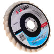Filc tarcza filcowa do polerowania metalu, wachlarzowa, lamelkowa 125x22.2 mm - 2
