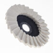 Filc tarcza filcowa do polerowania metalu, wachlarzowa, lamelkowa 125x22.2 mm - 8