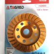 Tarcza garnkowa turbo diamentowa 125mm 125x22,3mm do szlifowania betonu, kamienia - 6
