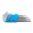 Klucze imbusowe TORX typ L z otworem T10 do T50, 9szt - 6