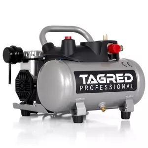 Kompresor bezolejowy dwutłokowy, sprężarka TAGRED Pro. 6L 1100W 230V