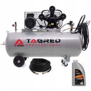 Kompresor olejowy, sprężarka TAGRED 200L 230V 3 tłoki, Separator