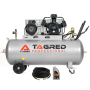Kompresor olejowy, sprężarka TAGRED 200L 230V 3 tłoki, Separator