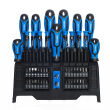 Śrubokręty, bity, wkrętaki, klucze, nasadki, zestaw + magnetyzer, demagnetyzer 50 szt. - 2