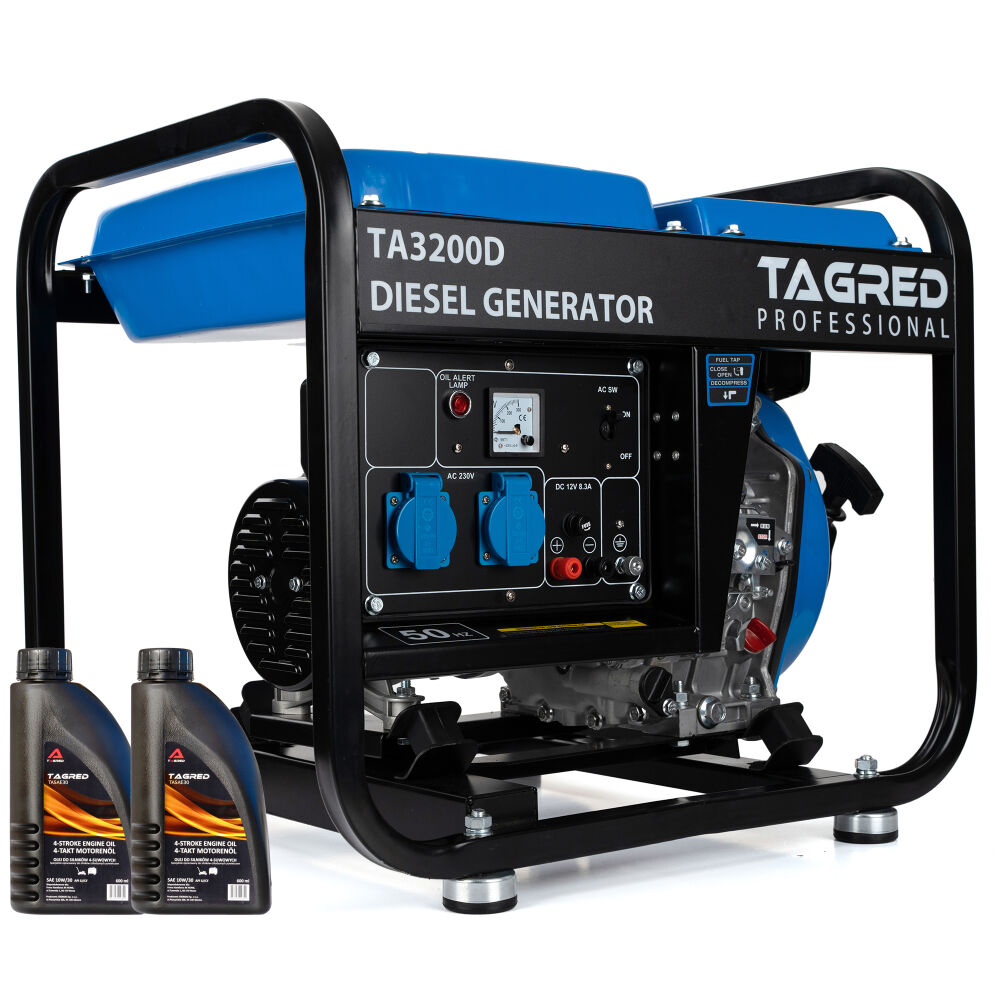 Agregat prądotwórczy Diesel TAGRED 2x230V 3200W AVR
