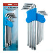 Klucze imbusowe HEX TORX SECURITY T10-T50mm,  9-szt. - 2