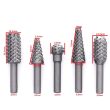 Frezy trzpieniowe, Frezy profilowe, kształtowe do drewna, tarnik, gryzak 6,3 mm - 8