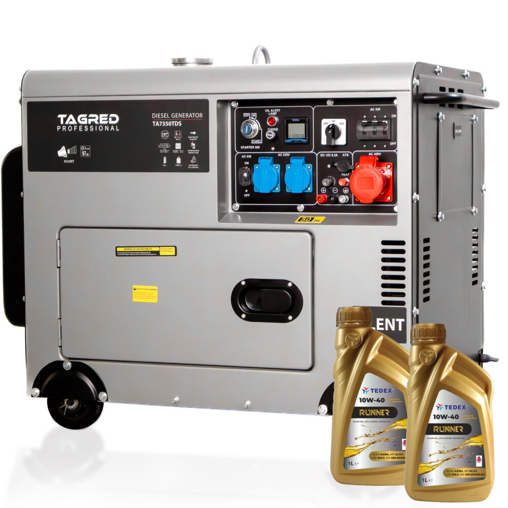 Agregat prądotwórczy TAGRED Silent Diesel 7350W 230/400V 5000W AVR