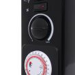 Grzejnik elektryczny konwektorowy termostat, nawiew, timer, 2000W, czarny - 7