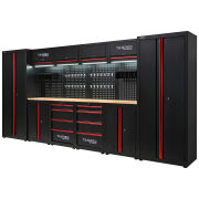 Meble garażowe, warsztatowe TAGRED regał, moduły do warsztatu garażu 400 cm, LED