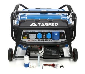 Agregat prądotwórczy generator prądu Tagred 6500W 1-fazowy 230V 11KW 15HP AVR, olej