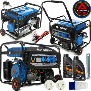 Agregat prądotwórczy generator prądu Tagred 6500W 1-fazowy 230V 11KW 15HP AVR, olej