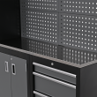 Meble garażowe, warsztatowe TAGRED regał 200cm szafa do warsztatu garażu, blat INOX 3D LED - 8
