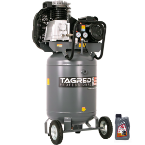 Profesjonalny Kompresor Olejowy Pionowy TAGRED PRO-LINE 100L Dwutłokowy Separator 10 bar 230V
