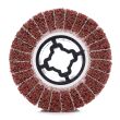 Ściernica walcowa, włóknina ścierna 100x120x19 P80 COARSE wykonana z naprzemiennie ułożonych listków płótna ściernego i włókniny. - 7