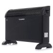 Grzejnik elektryczny konwektorowy z termostatem, nawiew TURBO, moc 2000W, czarny - 3