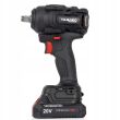 Klucz udarowy akumulatorowy, bezszczotkowy TAGRED TA8012, 2 akumulatory 20V 2+2Ah 600Nm do kół 1/2'' - 6